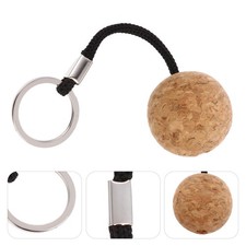2 Pcs Floating Cork Keyring Floatable Keychain for Kayaking Boating Fishing
