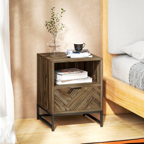 Nightstand bedside table with - bedside,
