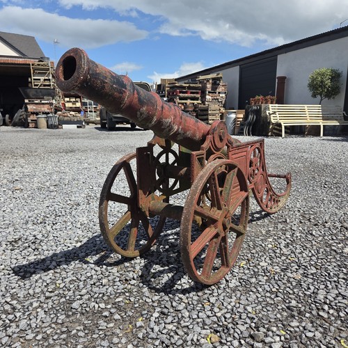 Antique decorative lawn cannon - antique,