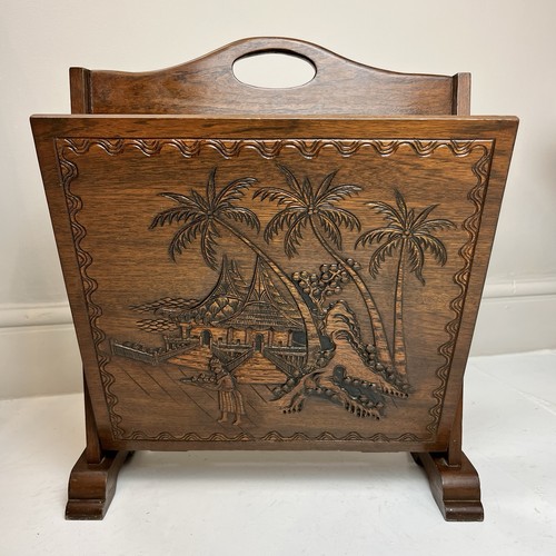 Vintage carved wooden - wooden, magazine