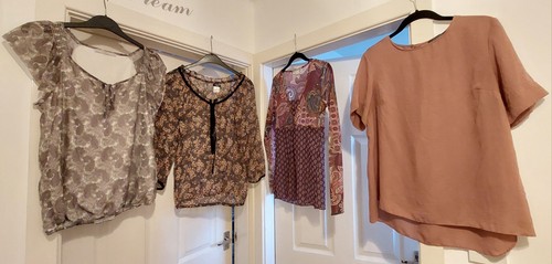 Ladies chiffon tops size - 4,
