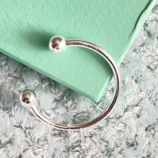 Silver baby bangle in gift box christening baptism birthday gift baby bracelet