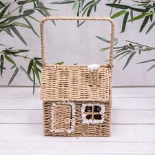 Toy Box House Shaped Natural