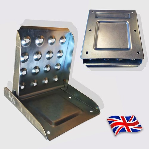 Large folding step steel zinc - large,