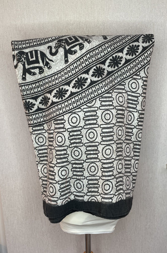 Indian elephant floral cotton - elephant,