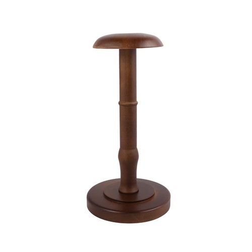 Vintage wooden hat holder wig - hat,
