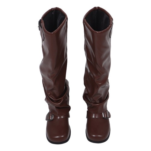 Ladies brown boots wide - ladies, calf