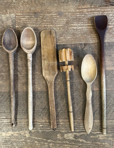 Antique wooden spoons - antique,