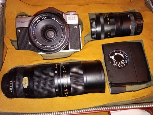 Vintage ussr zenit camera - vintage,