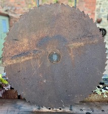 Large vintage saw blade from