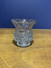 Vintage small heavy glass vase #48