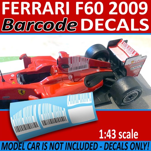 Barcode decals for the ferrari - barcode,