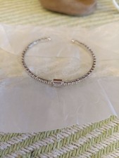 BNWOT Diamonique Emerald Cut Bangle