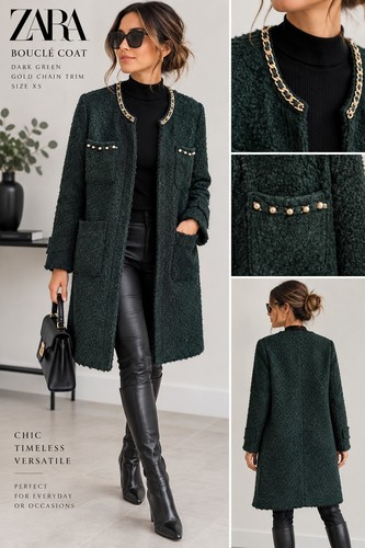 Zara boucle longline coat - zara,