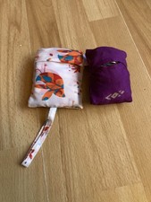 2 Fold Up shopping Bags. Never used tkmaxx. & “I was a sari” made in India 