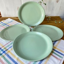 Vintage Wood's Ware Beryl Steak Plates x 4. 10.5"/27cm Utility