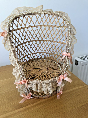 Vintage peacock wicker rattan - peacock,