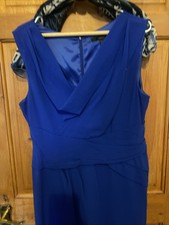 Royal Blue Coast Party Dress With Beautiful Matching Scarf.