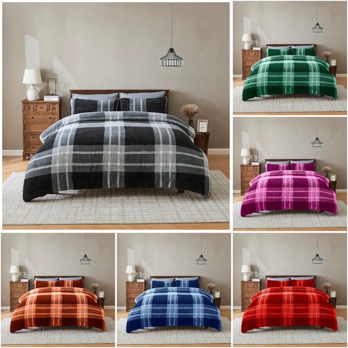 Liam check teddy fleece - check,