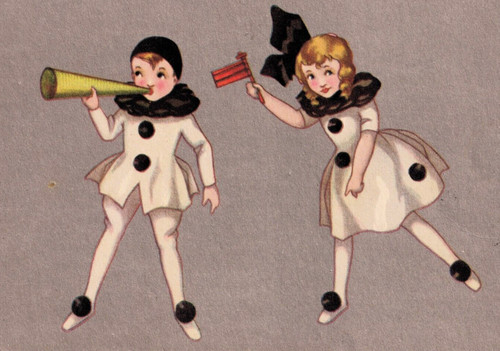 Antique postcard children - antique,