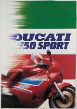 Original Ducati 750 Sport Motorbike Brochure, Italian Text