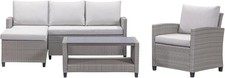 Stockholm Grey 4 Seater Chaise