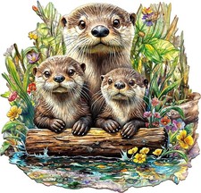 Otter Wooden Jigsaw Puzzle