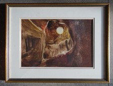 Primeval Landscape Abstract Ashton Cannell Original Exhibited Watercolour