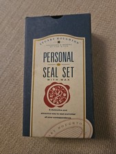 Stuart Houghton Collectible Wax Stamp Design Seal Boxed Set letter F Vintage