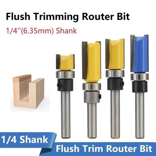 Shank top bearing flush - 1/4",