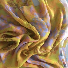 Orange Floral 100% Italian