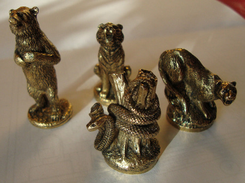 Metal jungle book figures - metal,