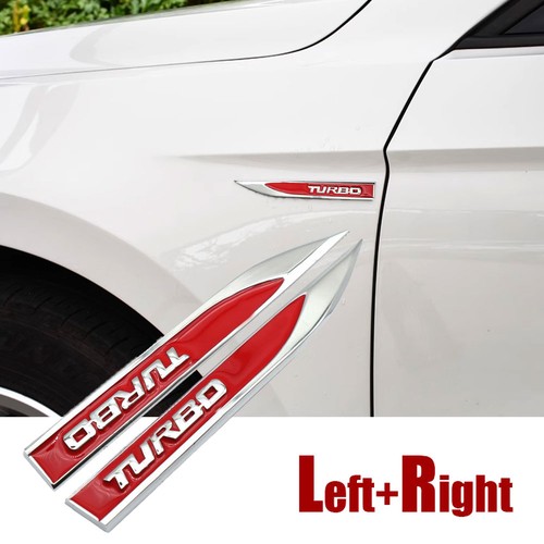 Metal turbo sticker - 3d, car