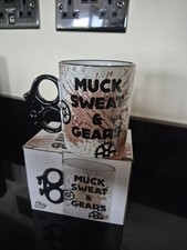 Muck Sweat and Gears Mug Tea Coffee Bike Cyclists 