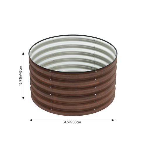 Metal planter garden raised - metal,