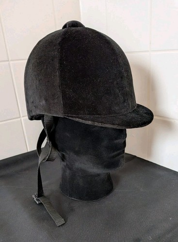 Vintage black velvet - black,