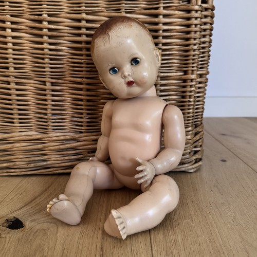 Vintage baby doll hard plastic - vintage,