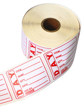 Food Storage Labels Catering Best Before Stickers Removable 50x65mm 500 Per Roll