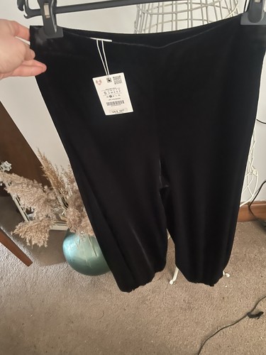 Zara velvet high waist - zara,