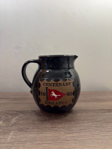 Treacle glaze stoneware jug - glaze,
