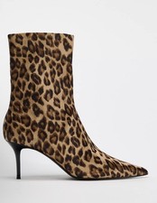 Zara Leopard Print Ankle