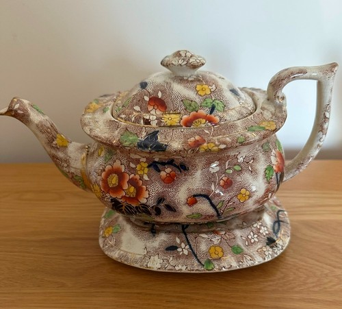 Antique imari style piint - antique,