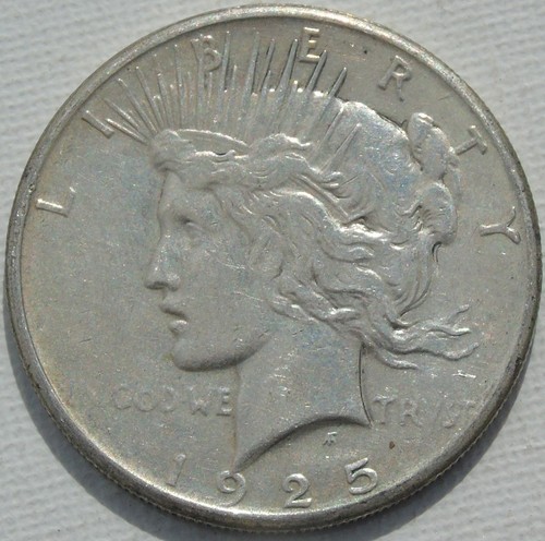 1925 usa silver peace dollar - usa,