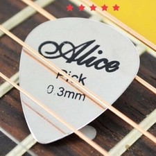 HIGH QUALITY Guitar Pick Plectrum Silver Stainless Steel Gift Idea