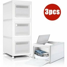 3PCS 30Litre Plastic Storage