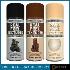 STONE TEXTURED SPRAY PAINT HIGH QUALITY DECORATIVE EFFECT FOR WOOD METAL 400ML 