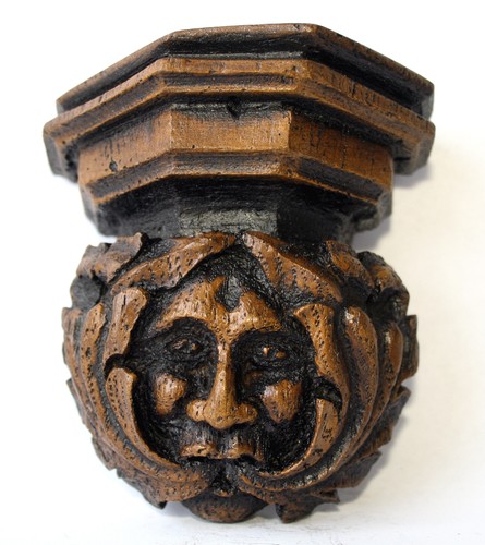 Green man corbel medieval - corbel,