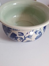 Vintage Chinese Da Qing Qianlong Oriental Willow Pattern Bed Chamber