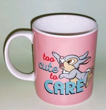 Disney Mug Thumper Bambi Too Cute to Care RefC Vintage Mug