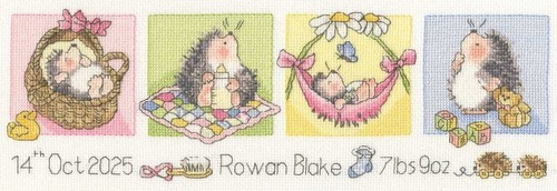 Little hoglet cross stitch - little, kit